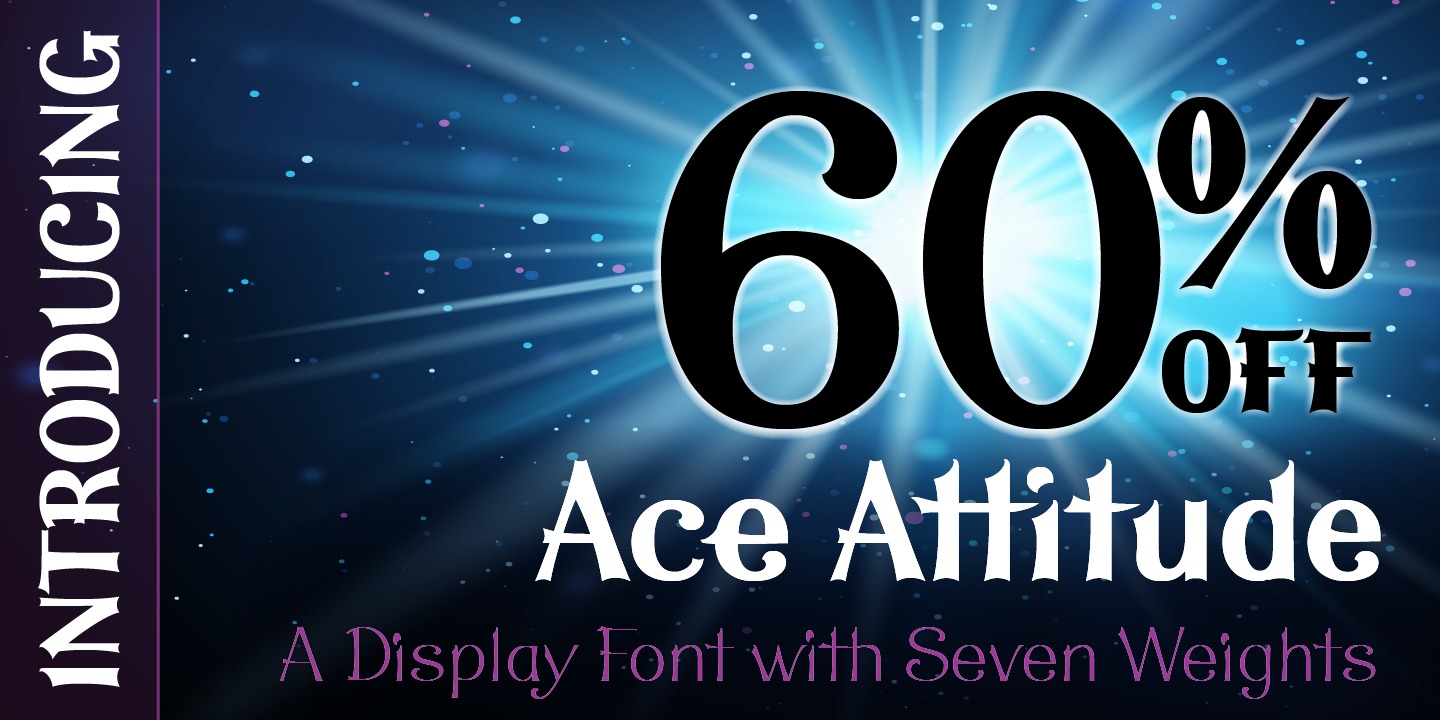 Ace Attitude Extra Bold Font preview